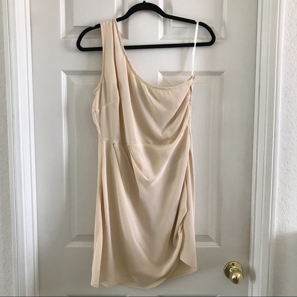 Vero Moda women’s one shoulder dress in cream size 40